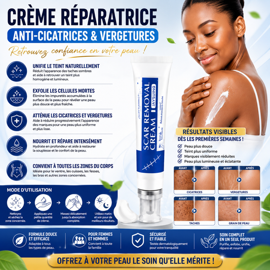 Crème Réparatrice Anti-Cicatrices & Vergetures