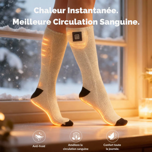 ThermaPied™ Chaussettes Chauffantes Intelligentes.