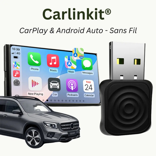 ADAPTATEUR CARLINKIT – CARPLAY & ANDROID AUTO SANS FIL.