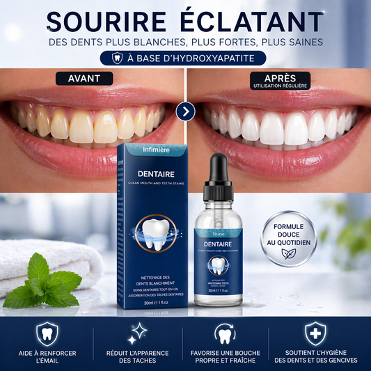 Gouttes dentaire à base d'hydroxyapatite