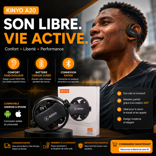 KINYO A20 – Les Écouteurs Sans Fil Nouvelle Génération