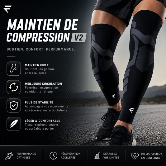 Maintien de compression V2 pour Genoux et Jambes