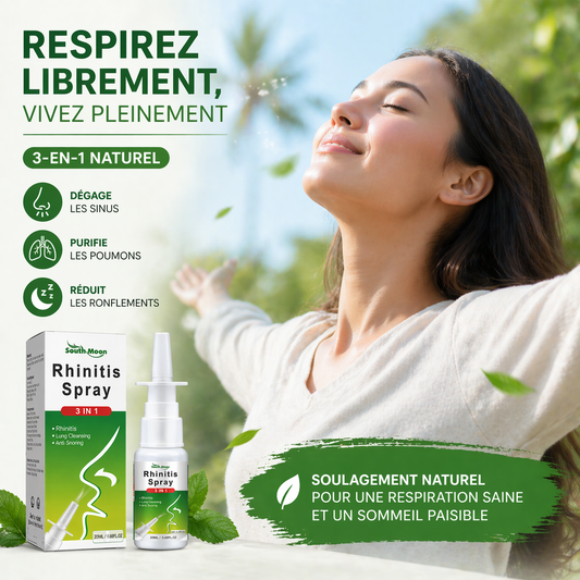 Spray Naturel 3-en-1 – Anti-Sinusite, Purification & Anti-Ronflement